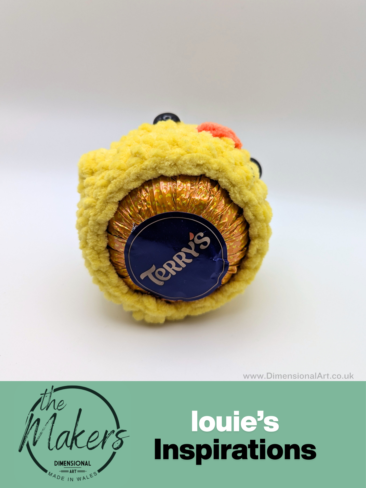 Chick Crocheted Terry Chocolate Orange Cover