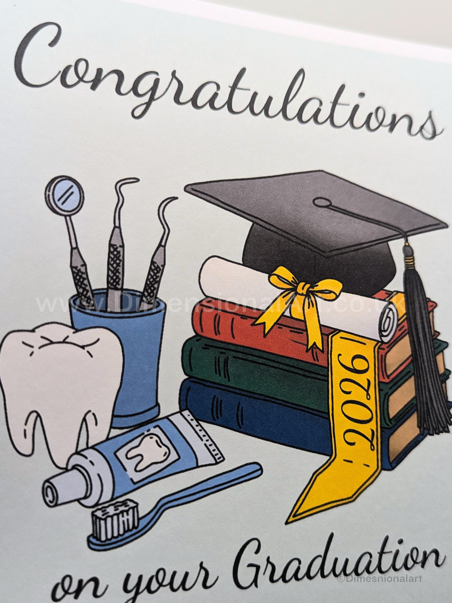 Congratulations on you Graduation Card - Dentist- Dentist nurse