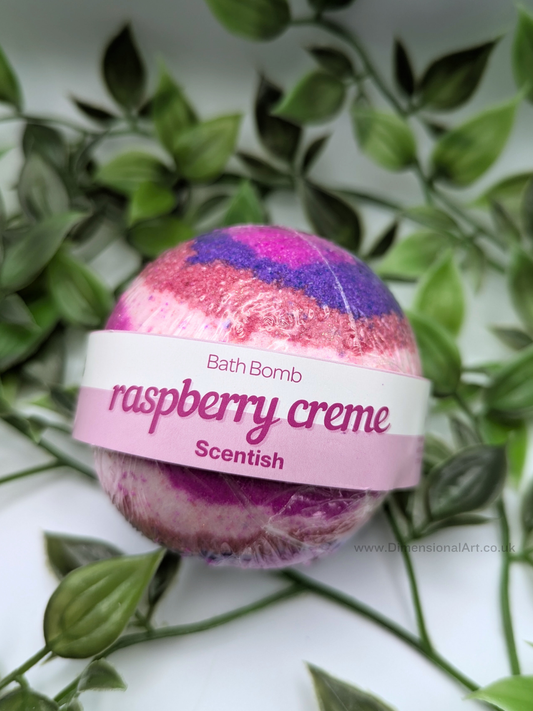 Raspberry Creme Bath Bomb