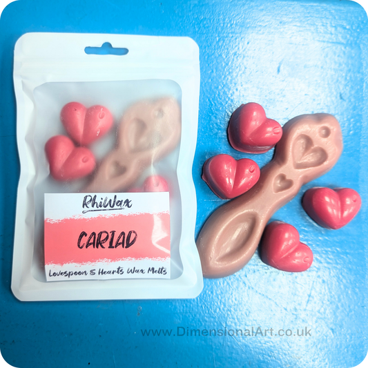 Cariad - Mini hearts and love spoon Wax Melts