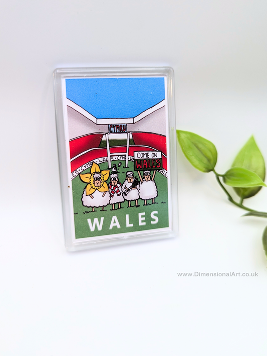 Wales sheep - rugby Magnet
