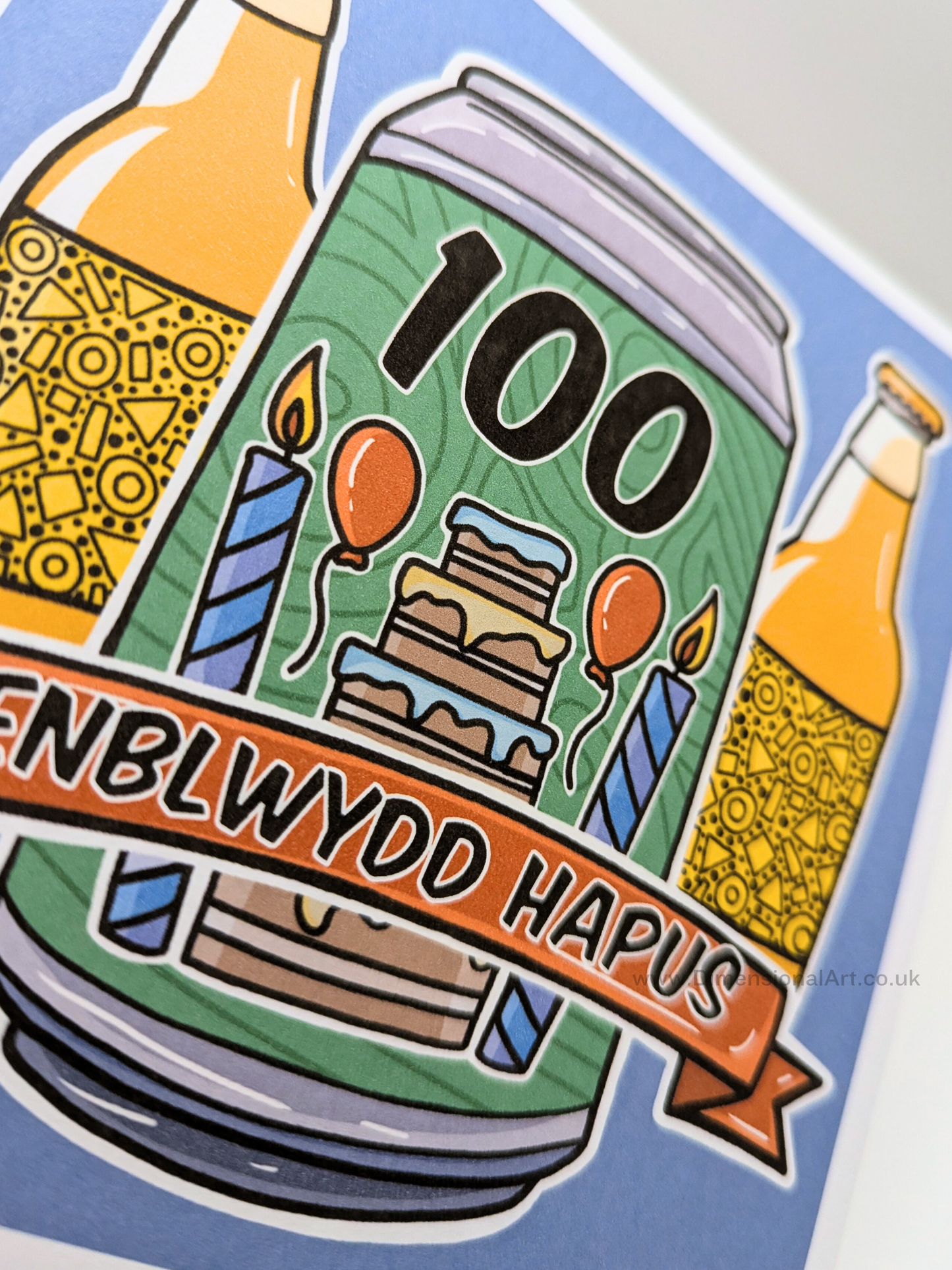 100 Beer Penblwydd Hapus (Birthday Card)