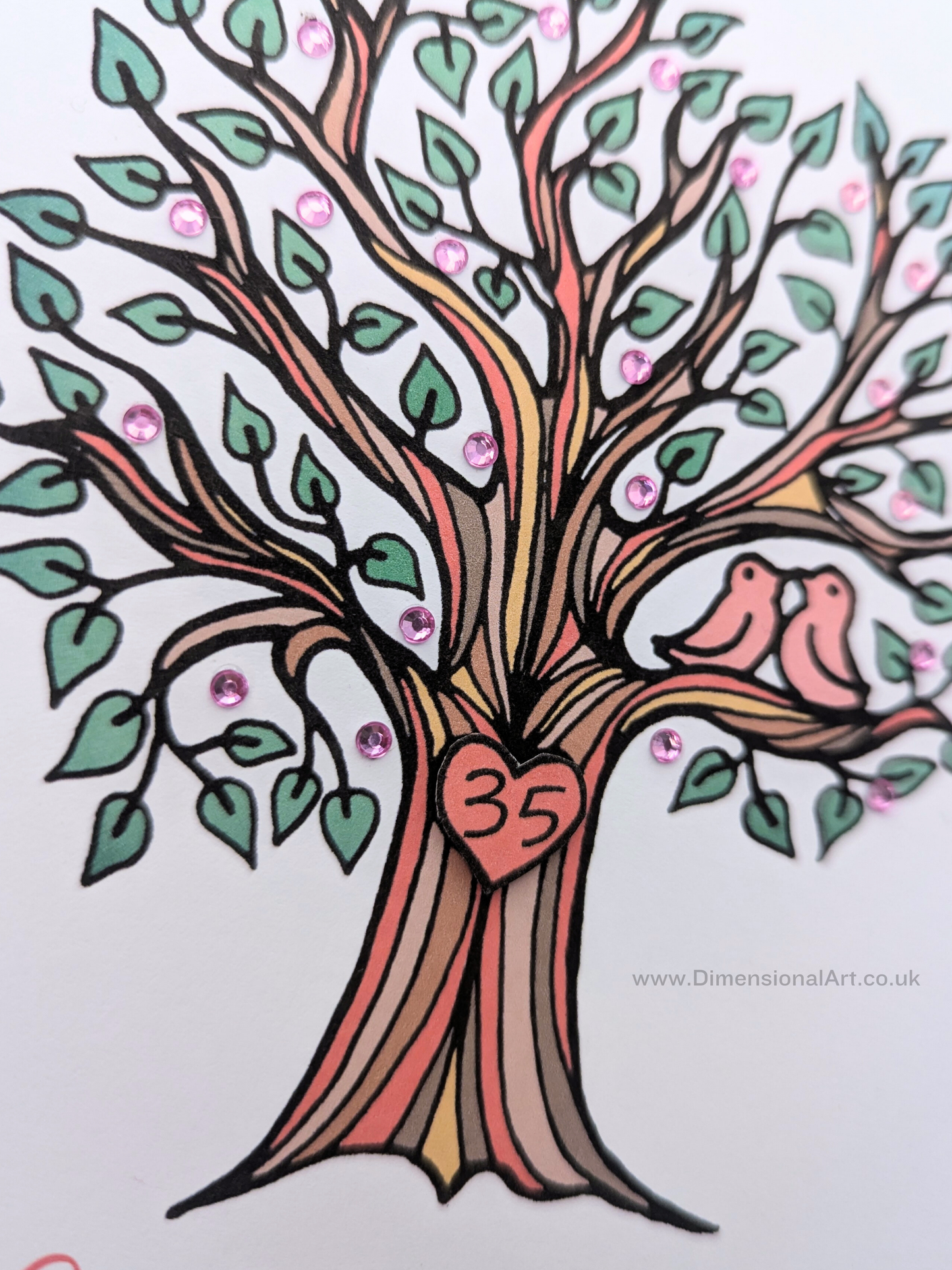 35th Coral Anniversary Card