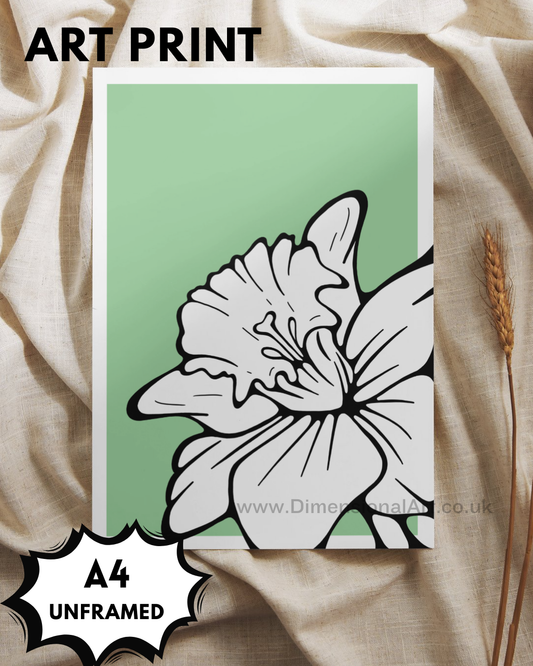 Daffodil A4 Print