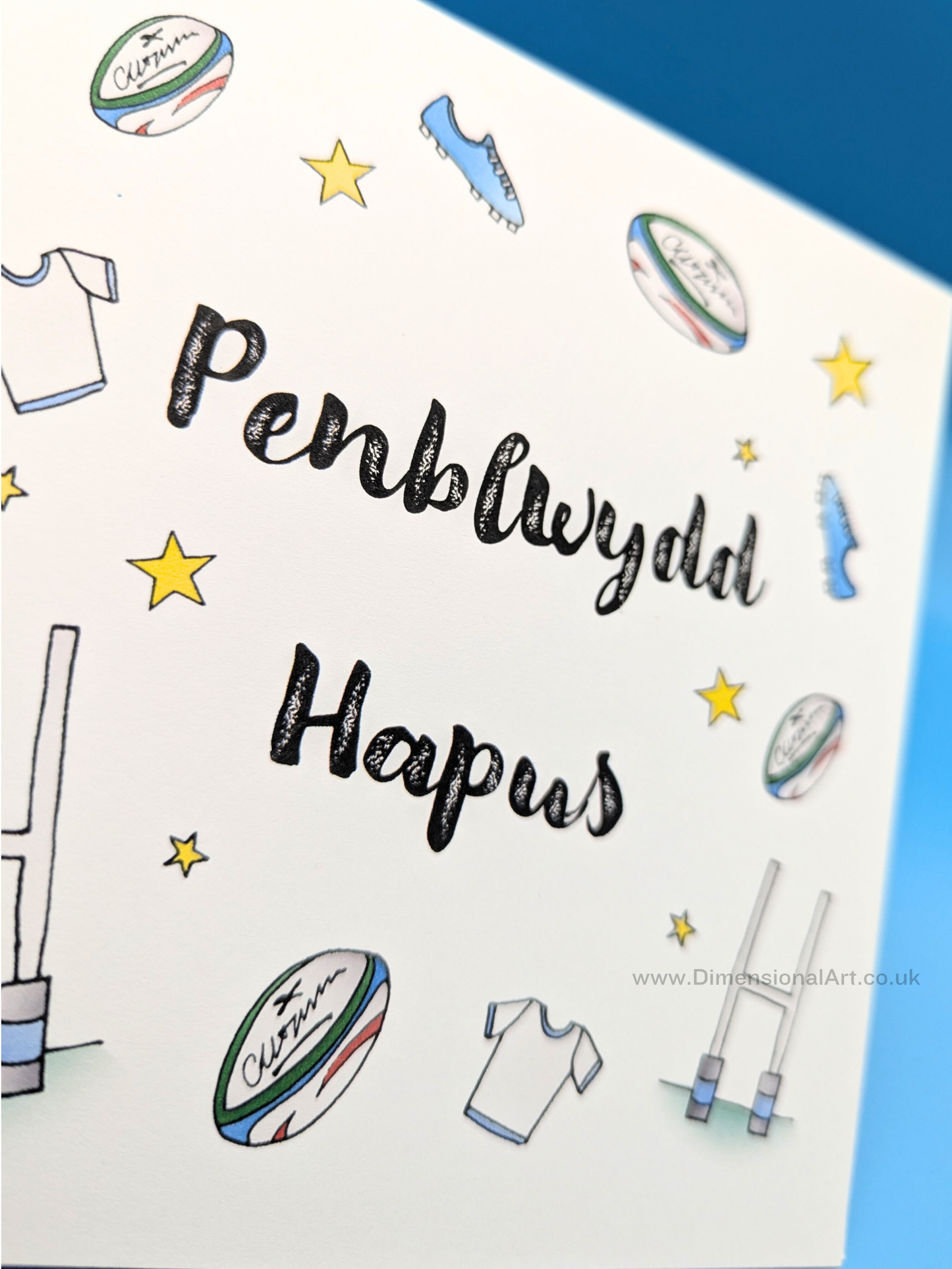 Rugby Penblwydd (Birthday Card)