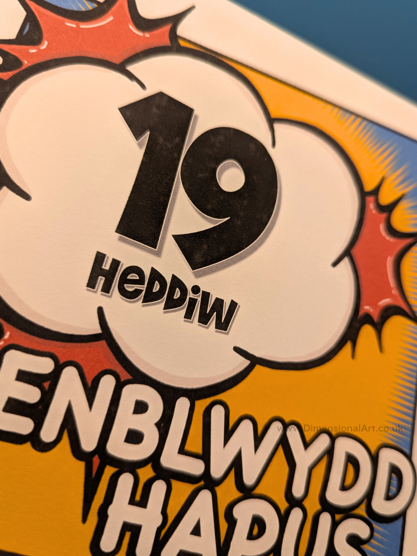 19 heddiw - Penblwydd Hapus (Birthday Card)