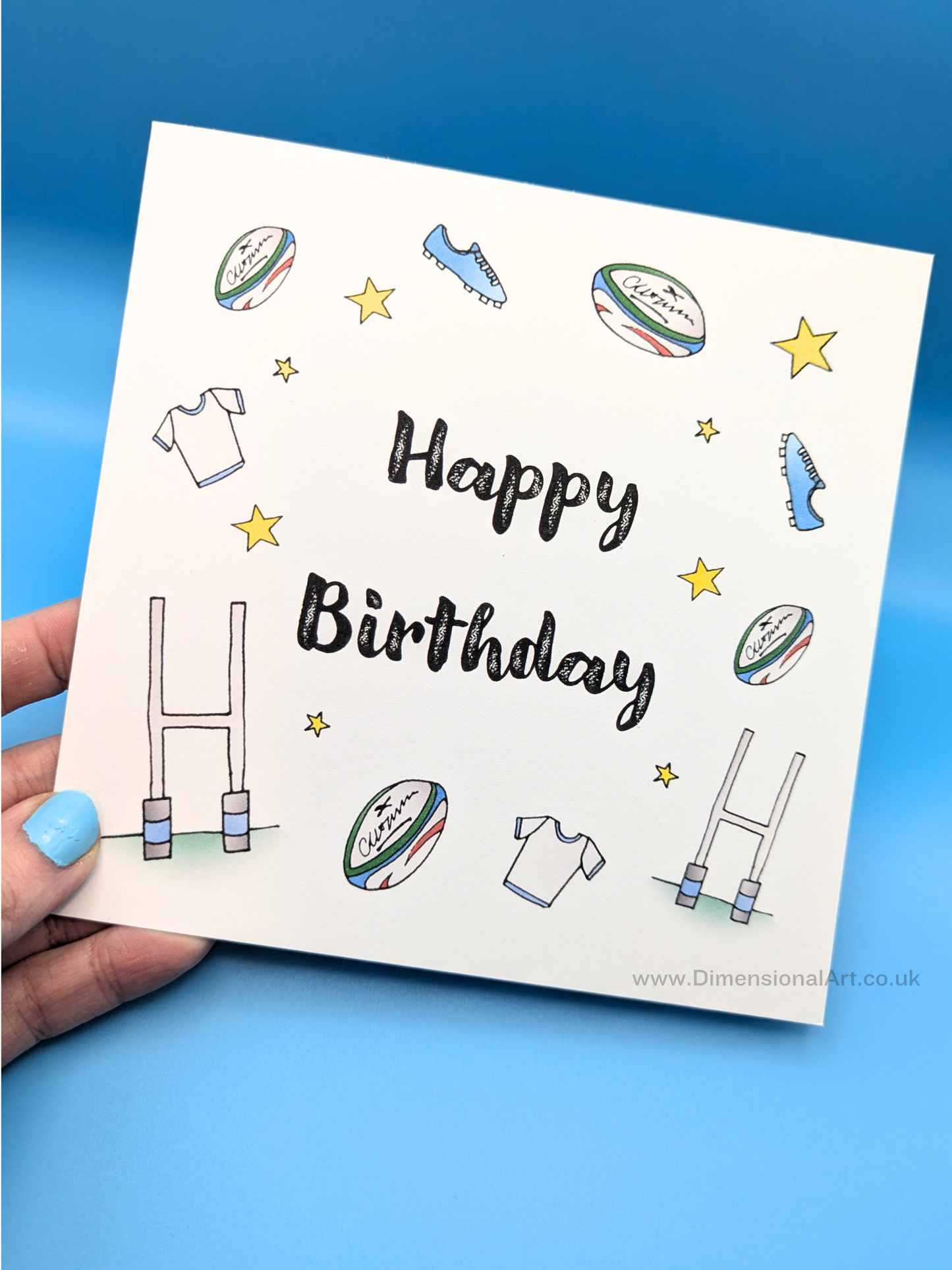 Rugby Birthday Card