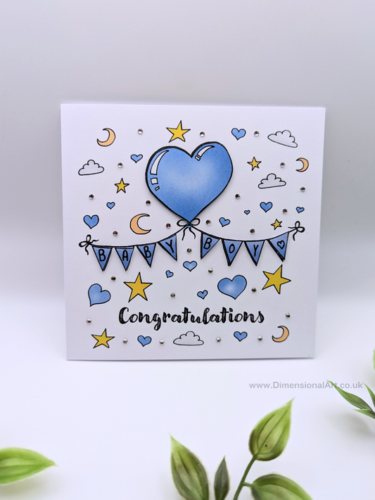 Congratulations Baby Boy Card