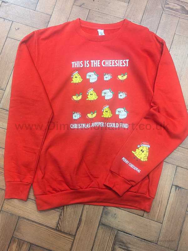 Chessemas Christmas Jumper - crew neck sweatshirt  - RED