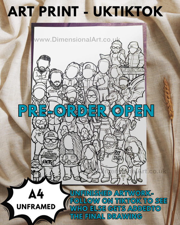 PRE-ORDER : Drawing UK Tiktok - Print