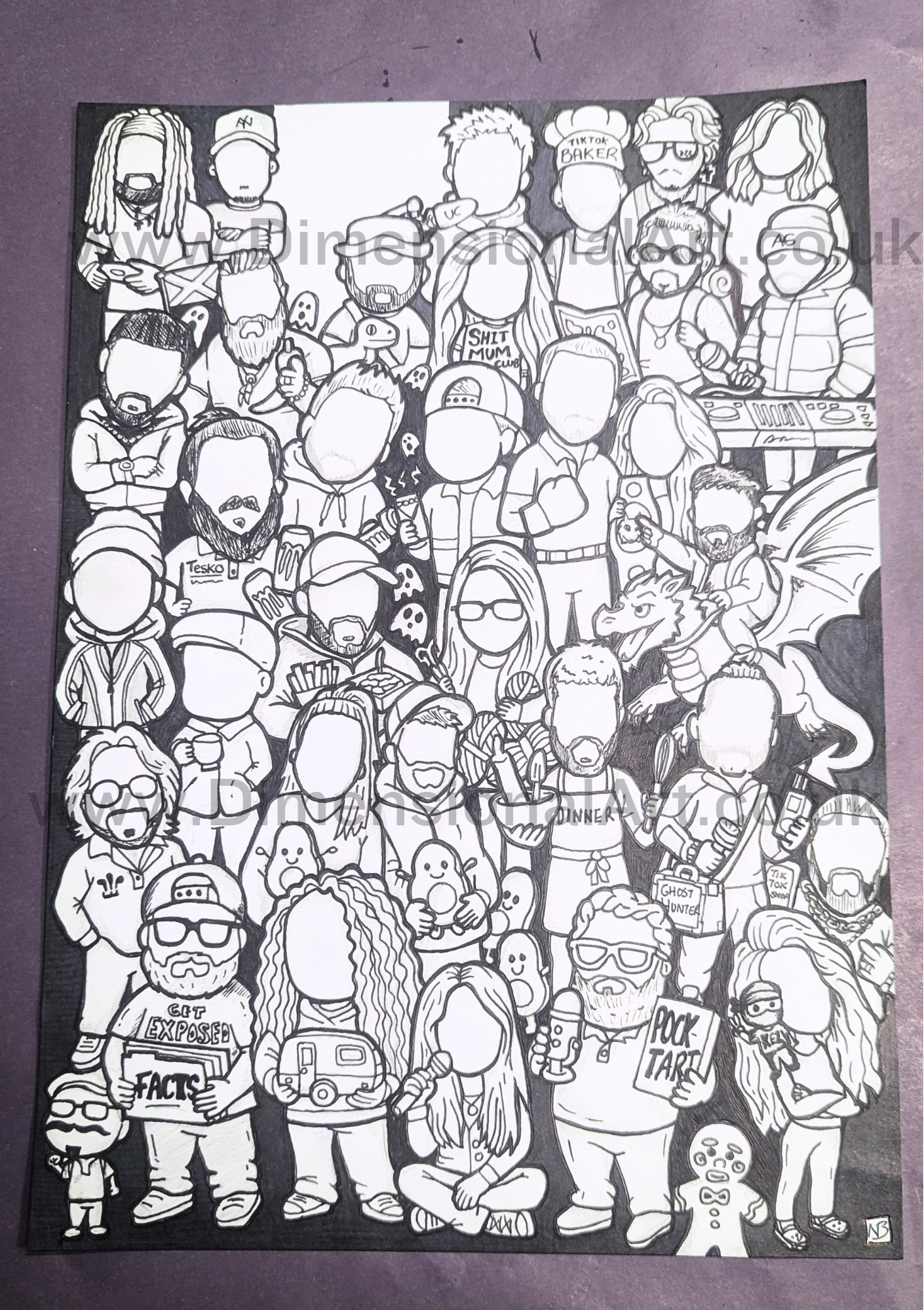 Drawing UK Tiktok - Print -  By Natalie (As seen on titkok)
