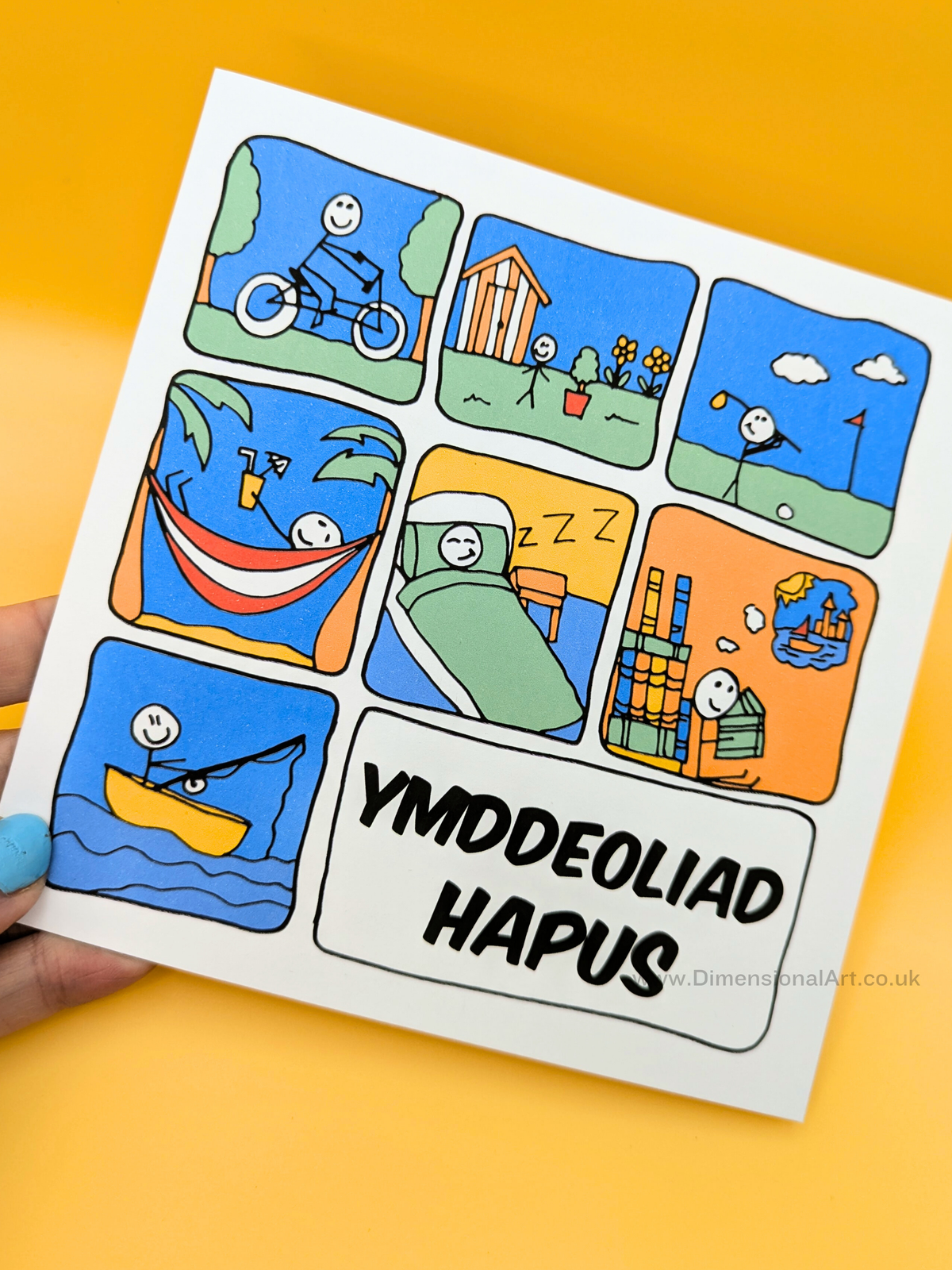 Ymddeoliad Hapus (Retirement Card) - Welsh