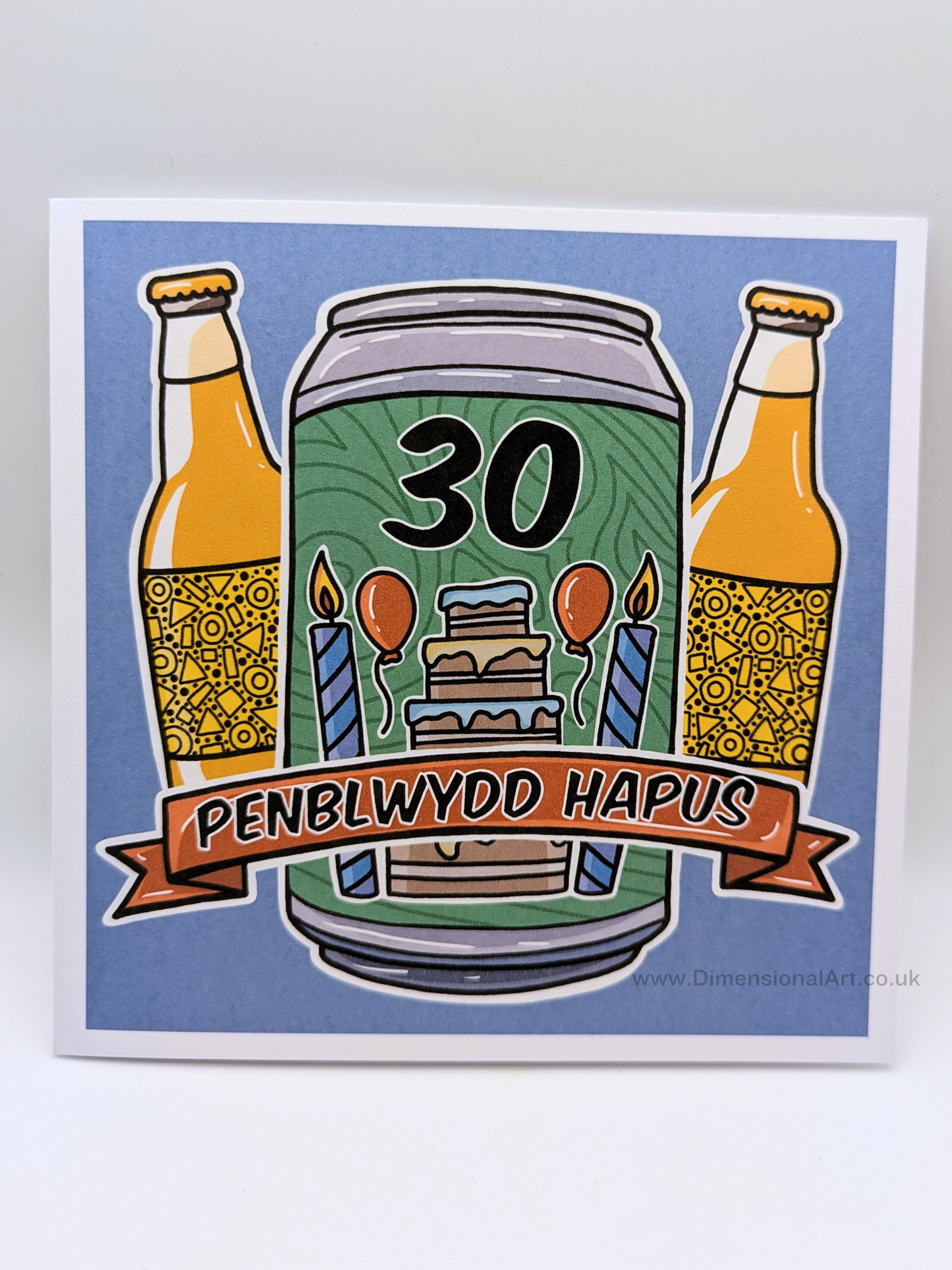 30 Beer Penblwydd Hapus (Birthday Card)