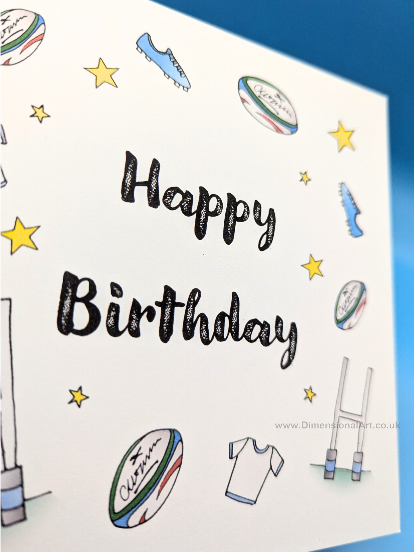 Rugby Birthday Card
