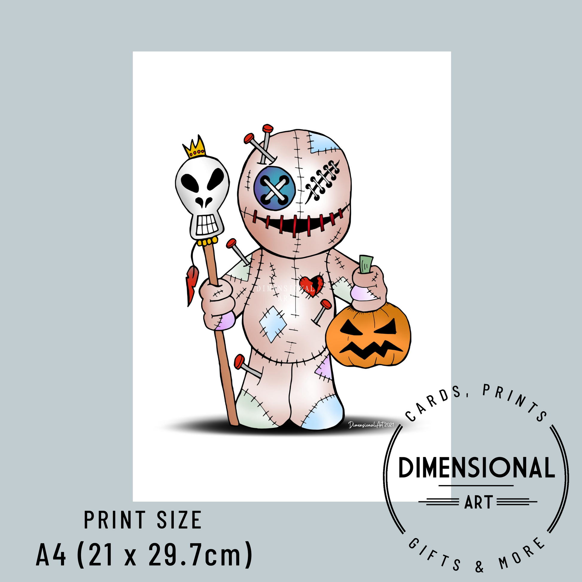 voodoo doll A4 Print