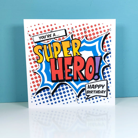 Super Hero Birthday Card