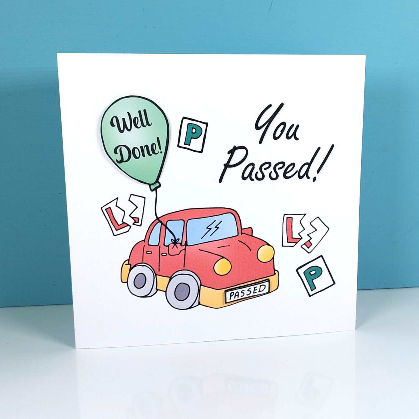 Well done Passed Driving test Card