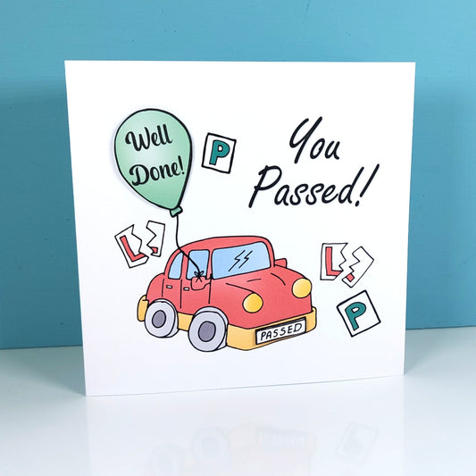Well done Passed Driving test Card
