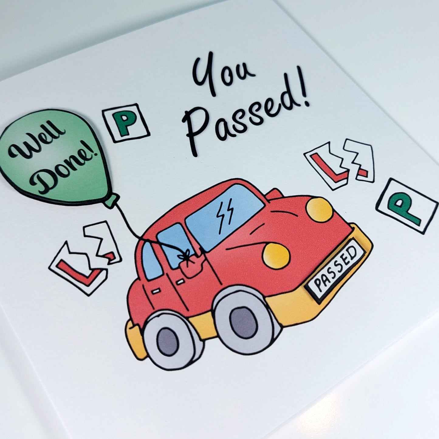 Well done Passed Driving test Card