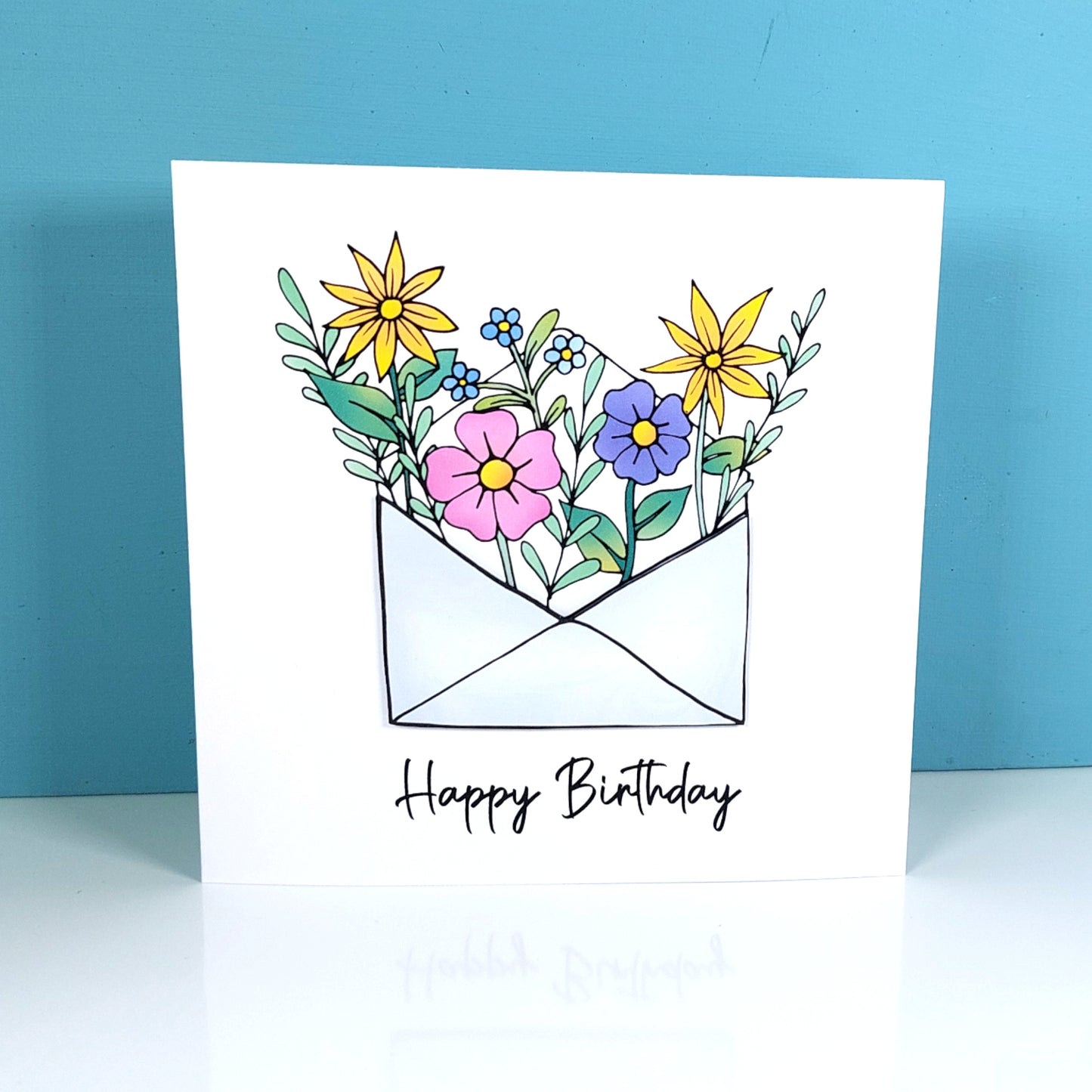 Flower Envelope Birthday Card