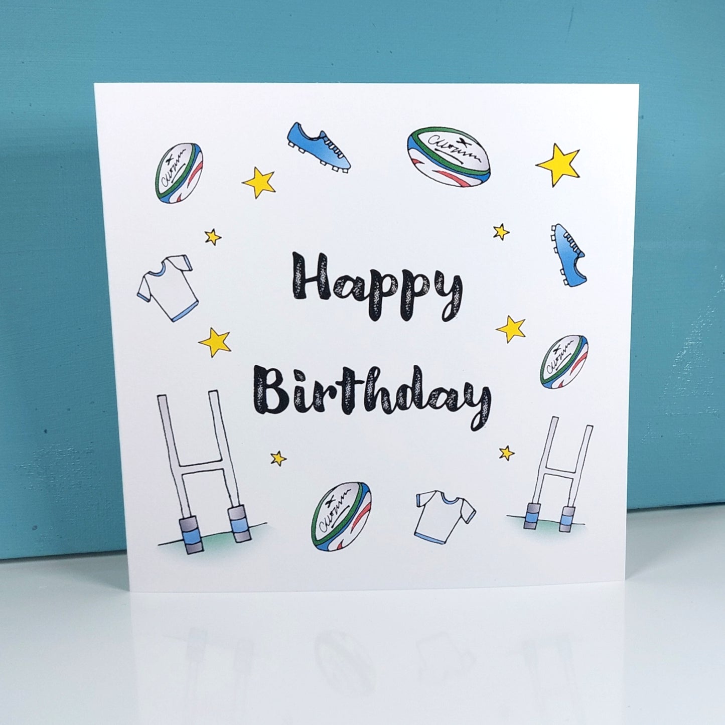 Rugby Birthday Card