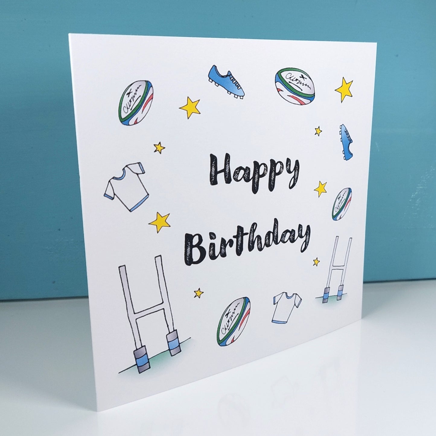 Rugby Birthday Card