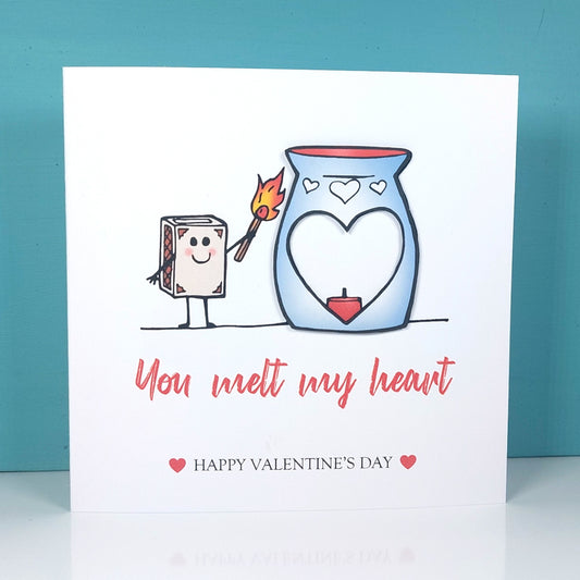 You melt my heart Happy Valentines Day Card