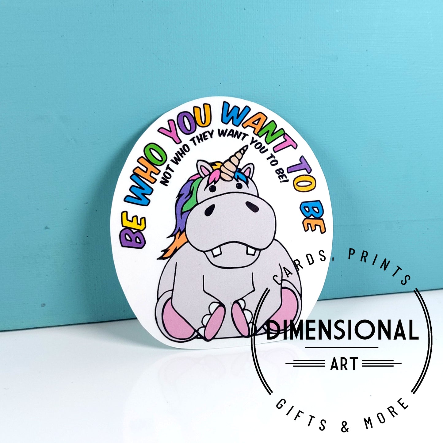 Uni-Hippo Sticker