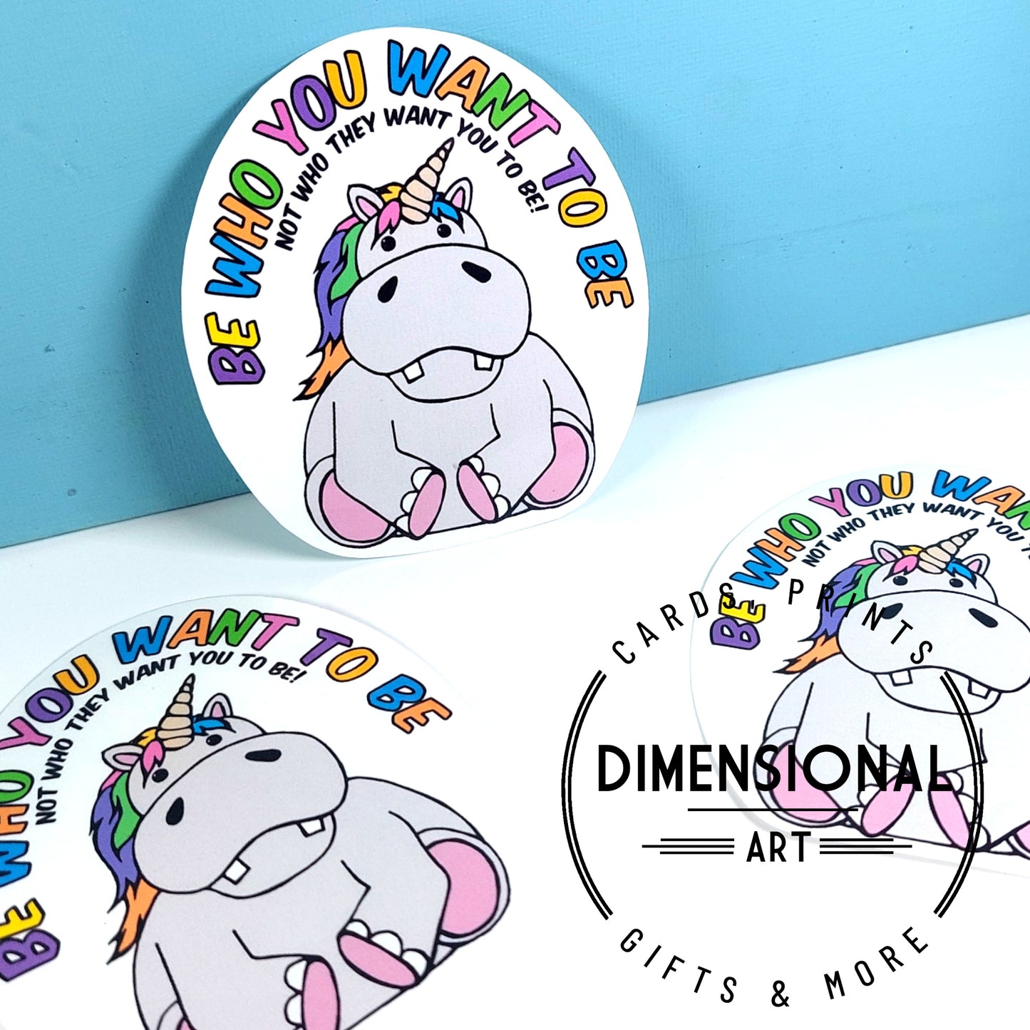 Uni-Hippo Sticker