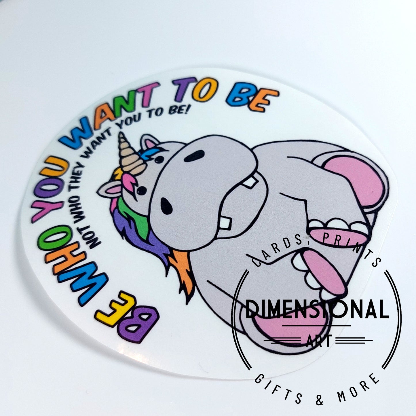 Uni-Hippo Sticker