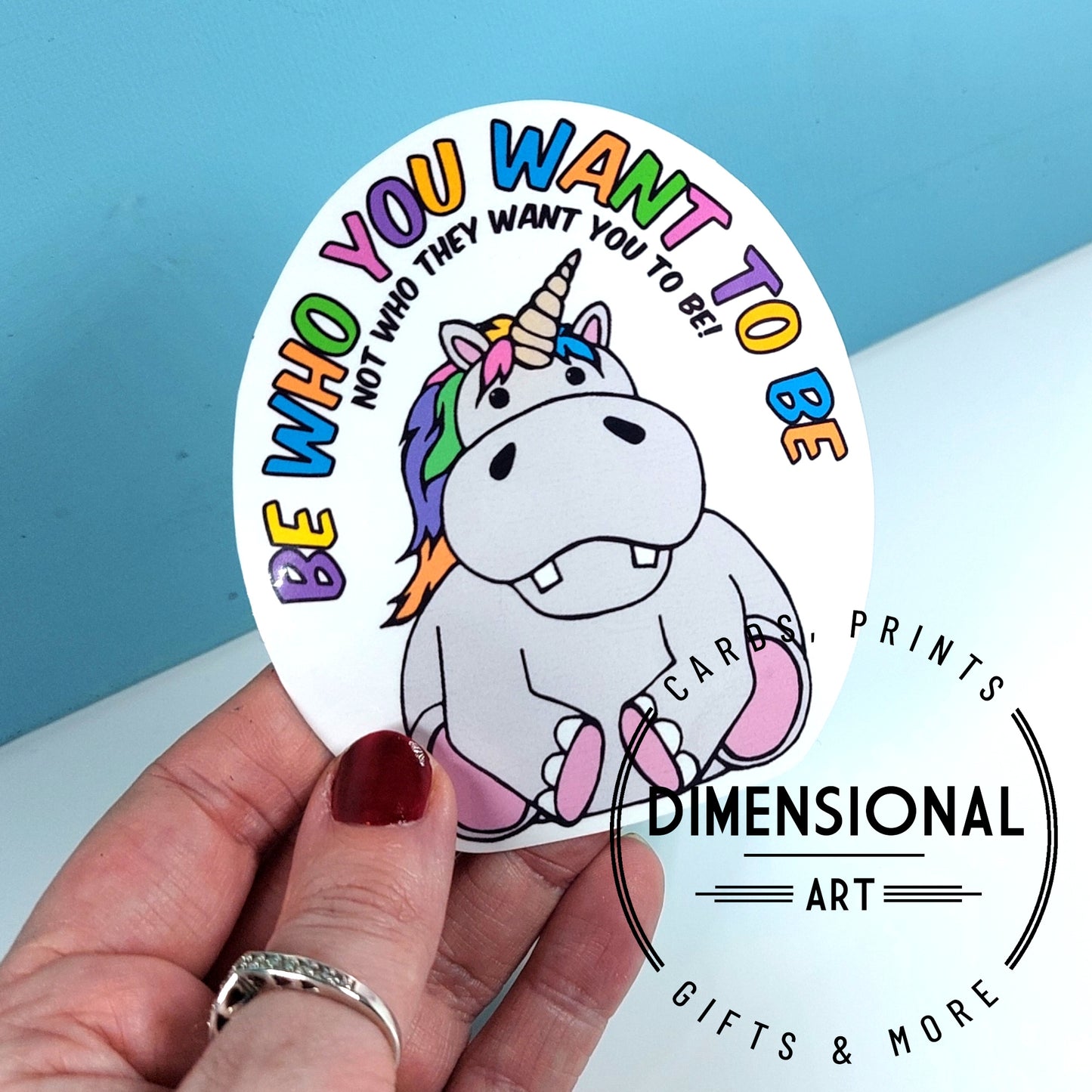 Uni-Hippo Sticker