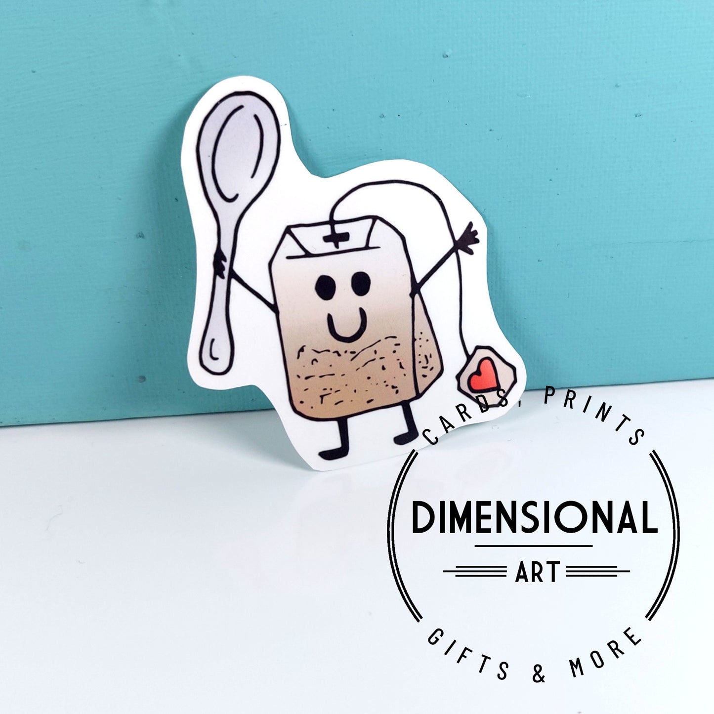 Happy Little Tea Bag Sticker