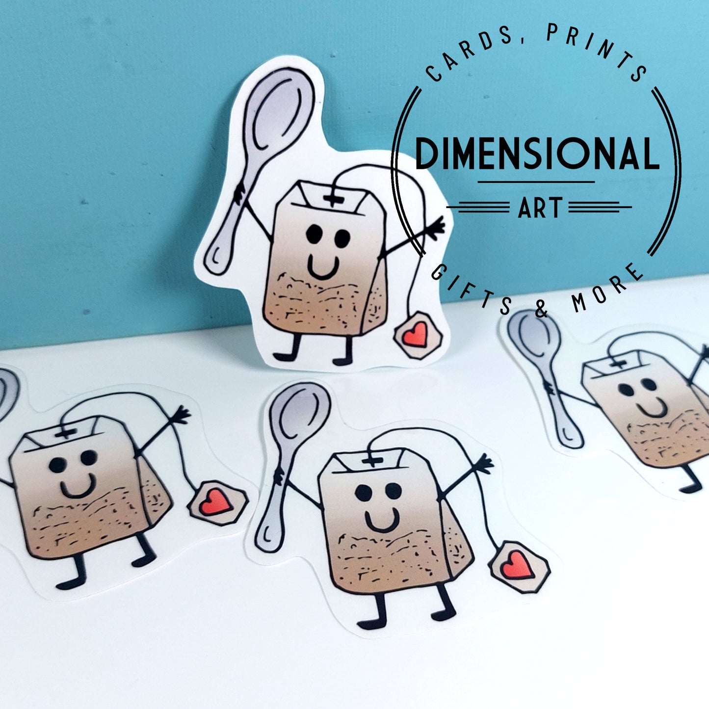 Happy Little Tea Bag Sticker