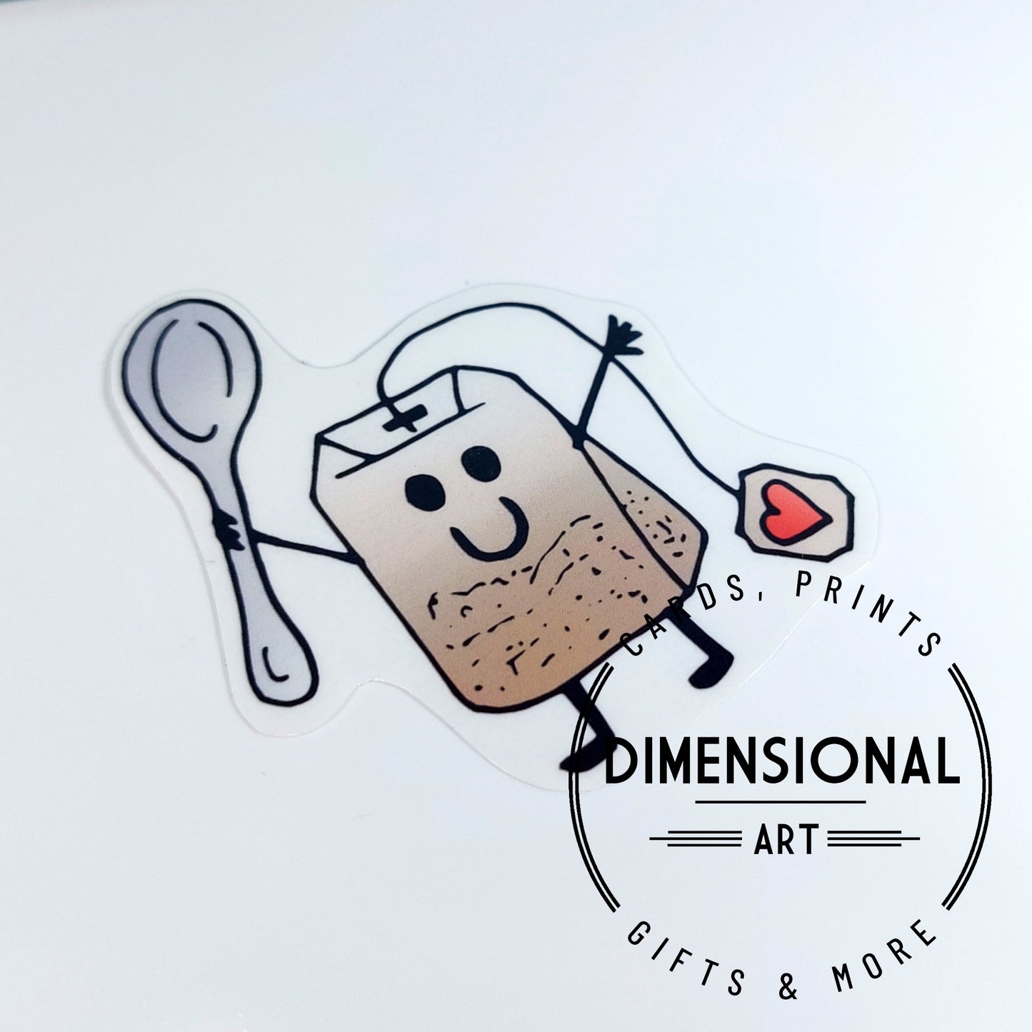Happy Little Tea Bag Sticker