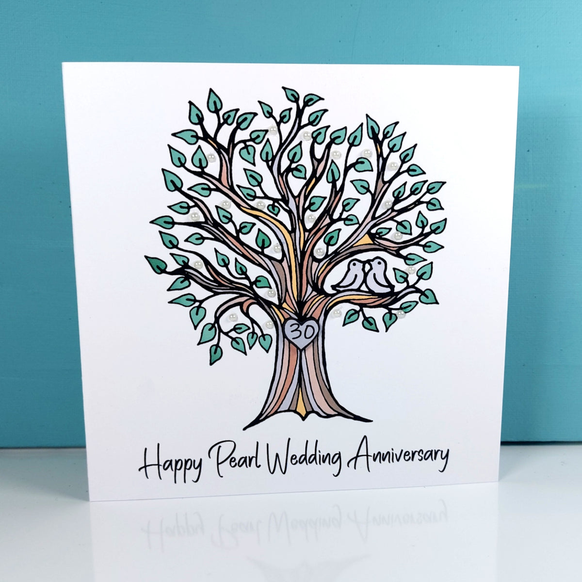 30th Dimensional 30th Pearl Anniversary Card – Dimensional Art