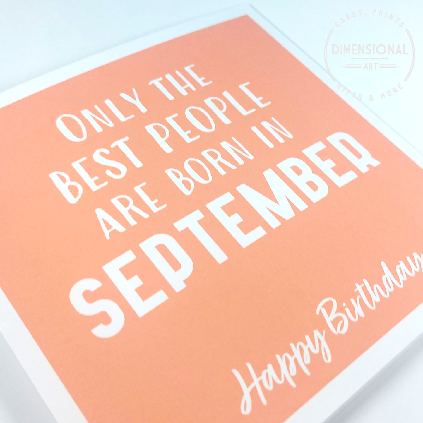 Best people are born in SEPTEMBER - Birthday Card