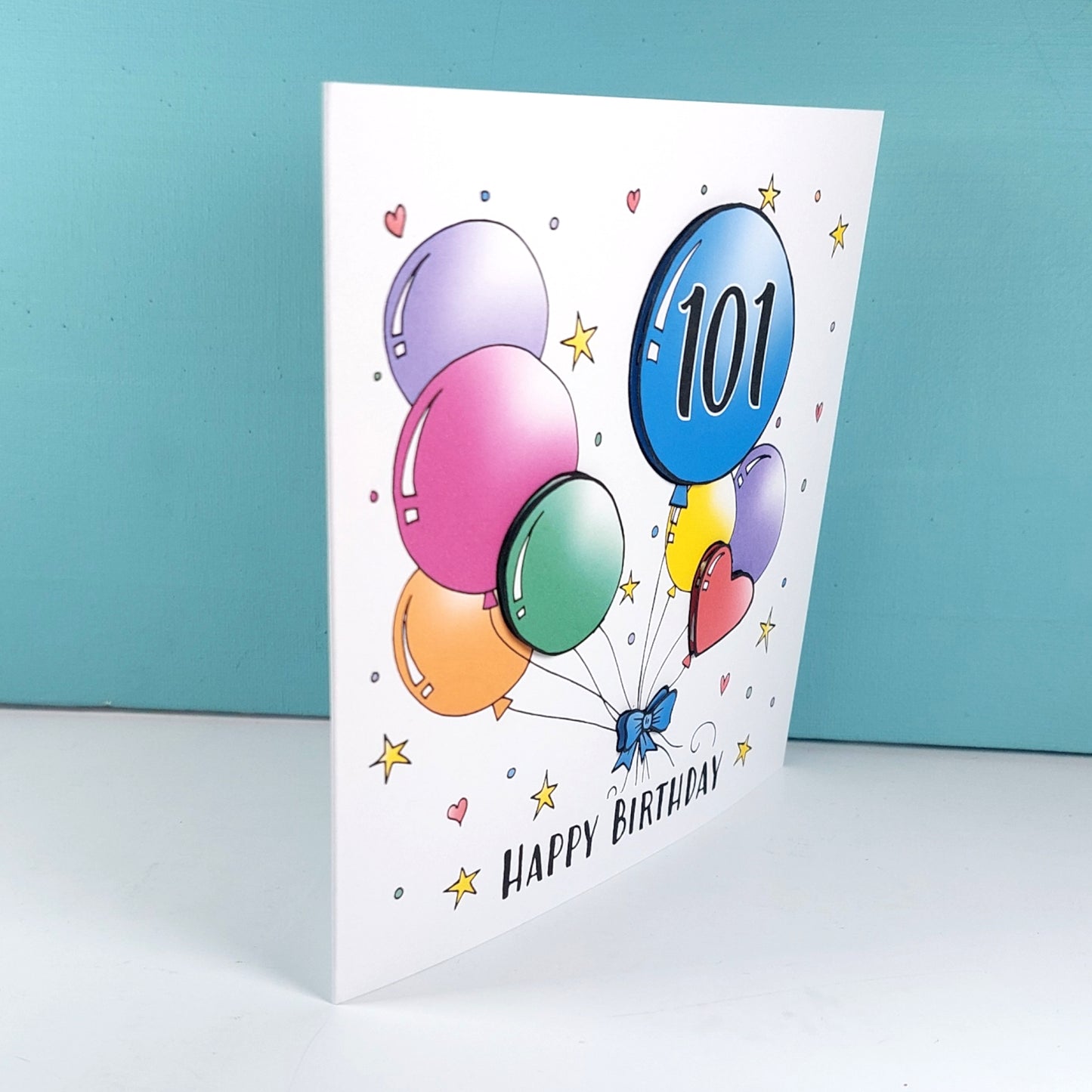 101st Balloons Birthday Card