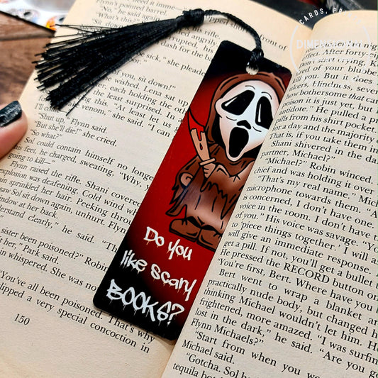 Do you like scary books Metal Bookmark