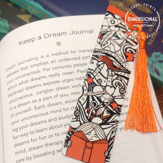 Lost in a Story Book Metal Bookmark