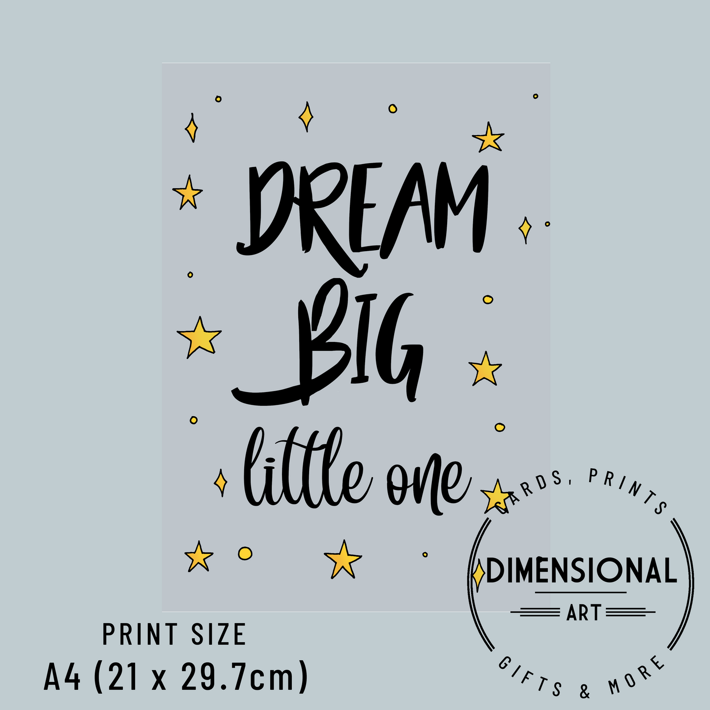 Dream Big Space A4 Prints (Set of 3)