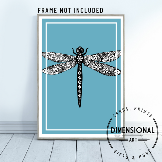 Dragonfly A4 Print