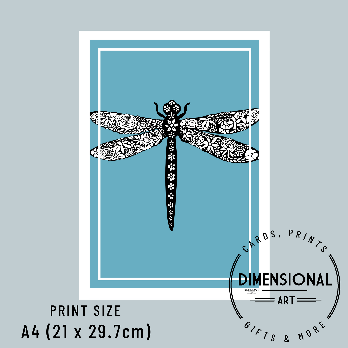Dragonfly A4 Print