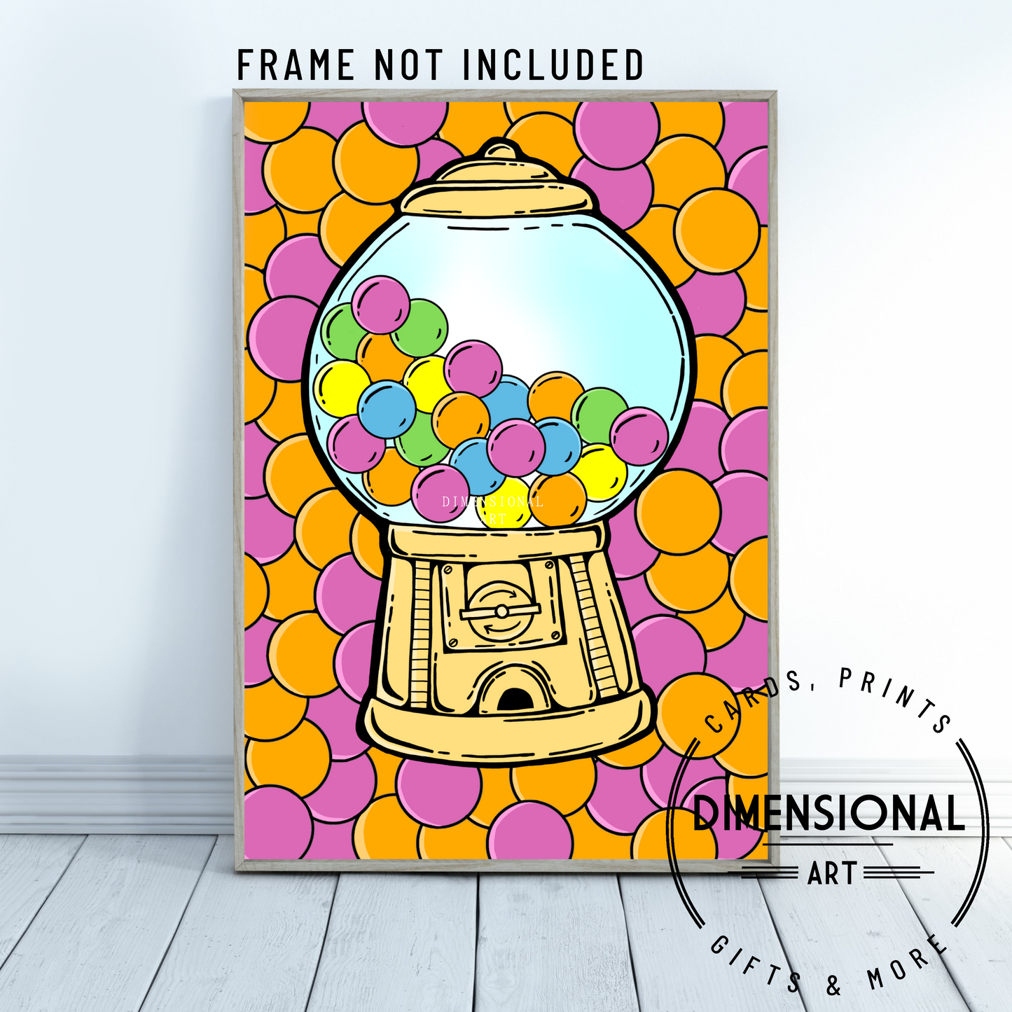 Gumball Machine A4 Print