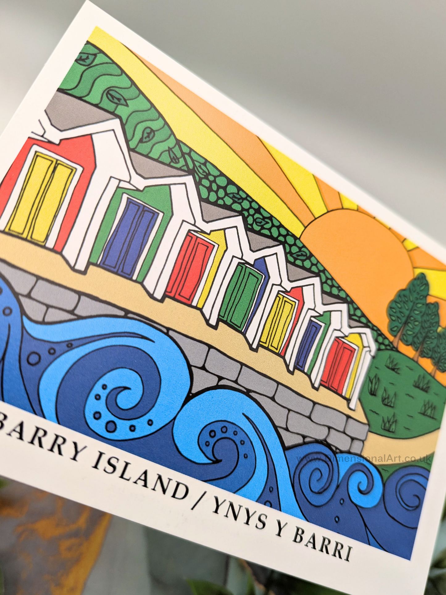 Barry Island Beach huts Postcard