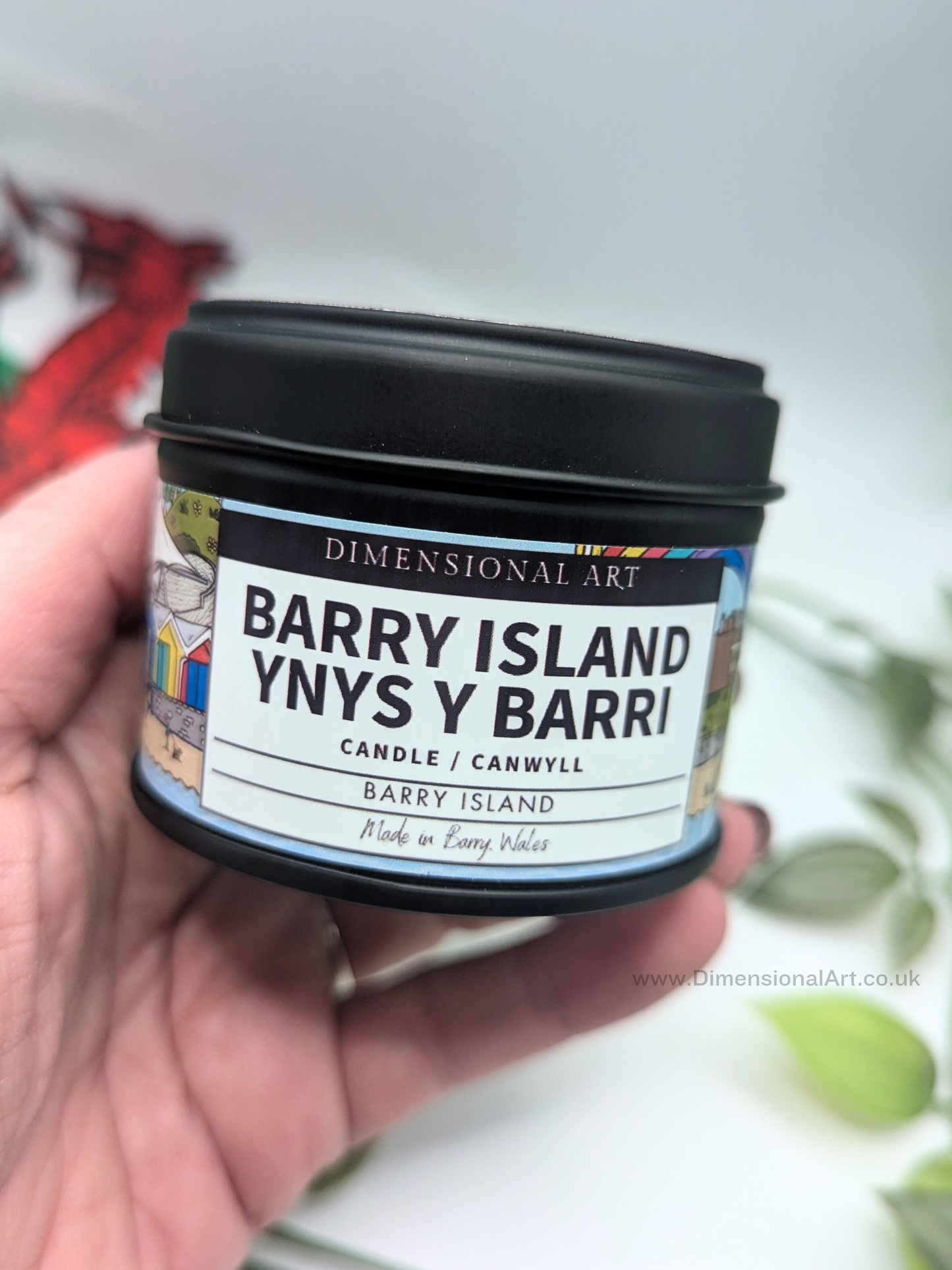 Barry Island - Ynys y Barri Candle by Dimensional Art