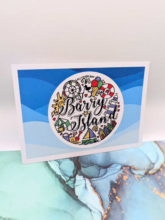 Barry Island Circle Postcard