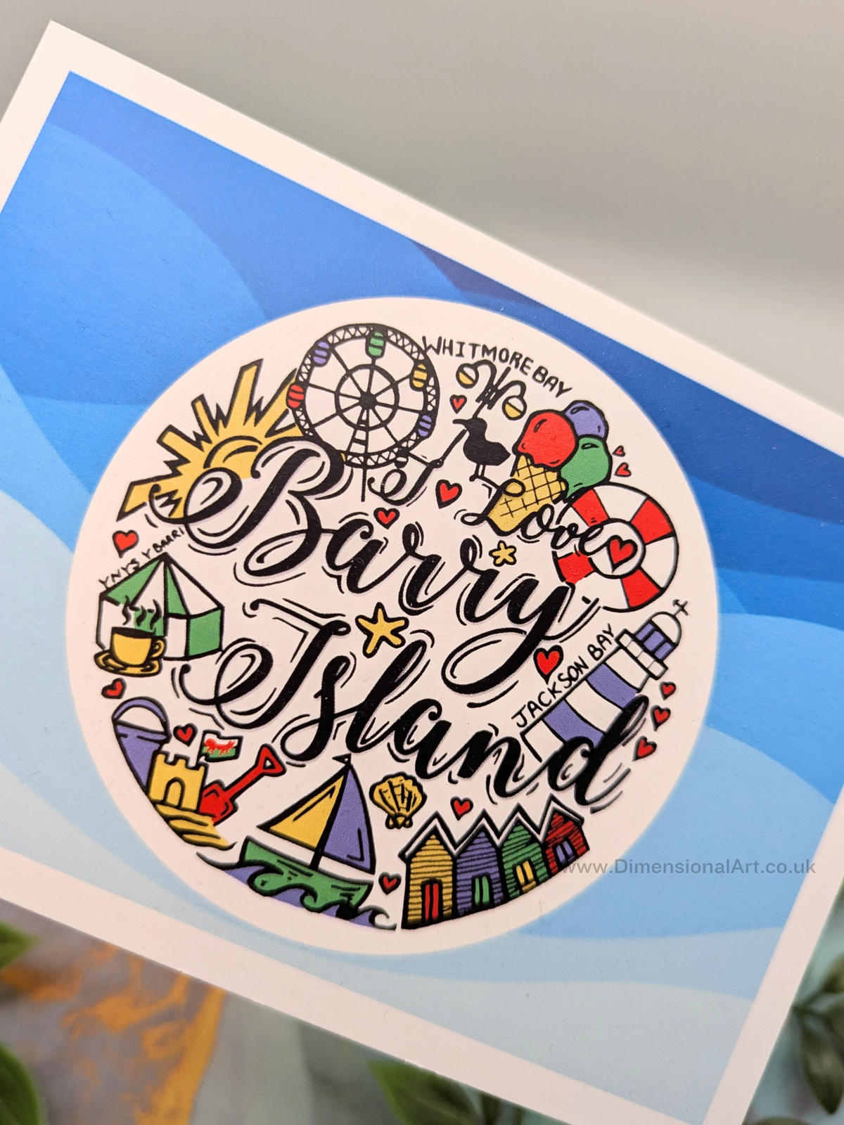 Barry Island Circle Postcard