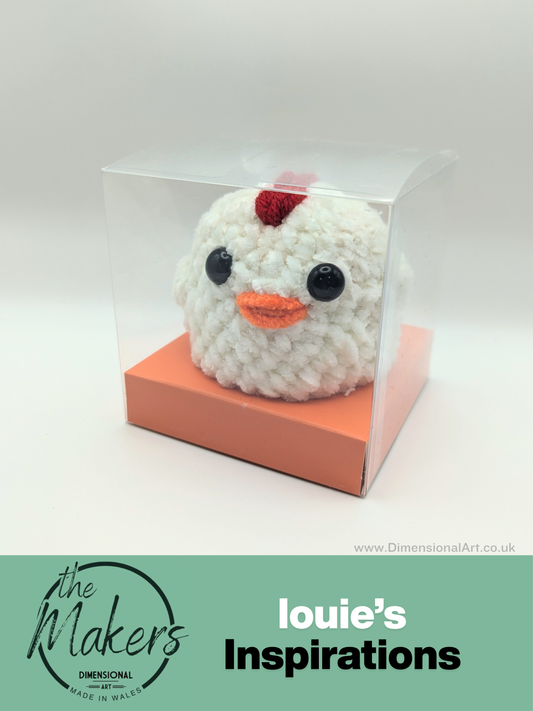 Hen Crocheted Terry Chocolate Orange Cover