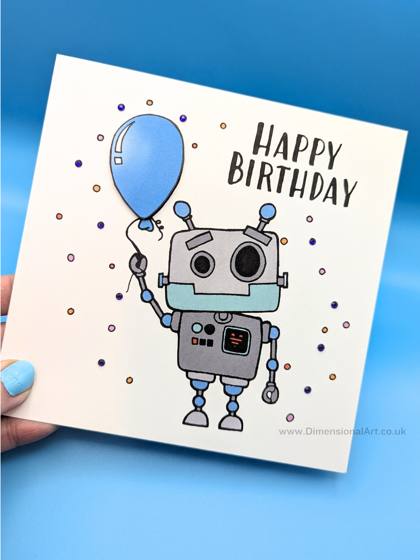 Robot Birthday Card