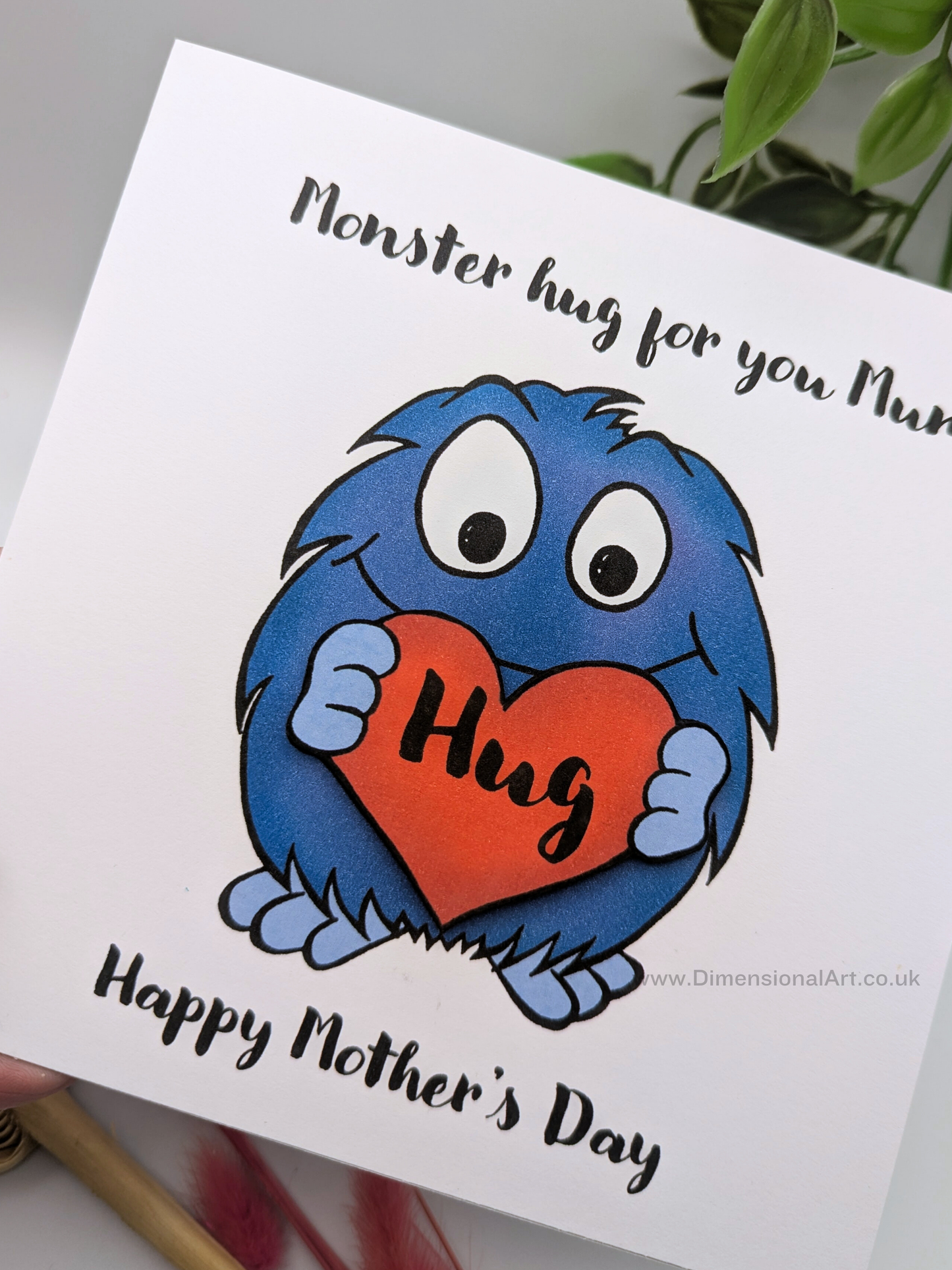 Monster Hug for you MUM - Mothers Day card